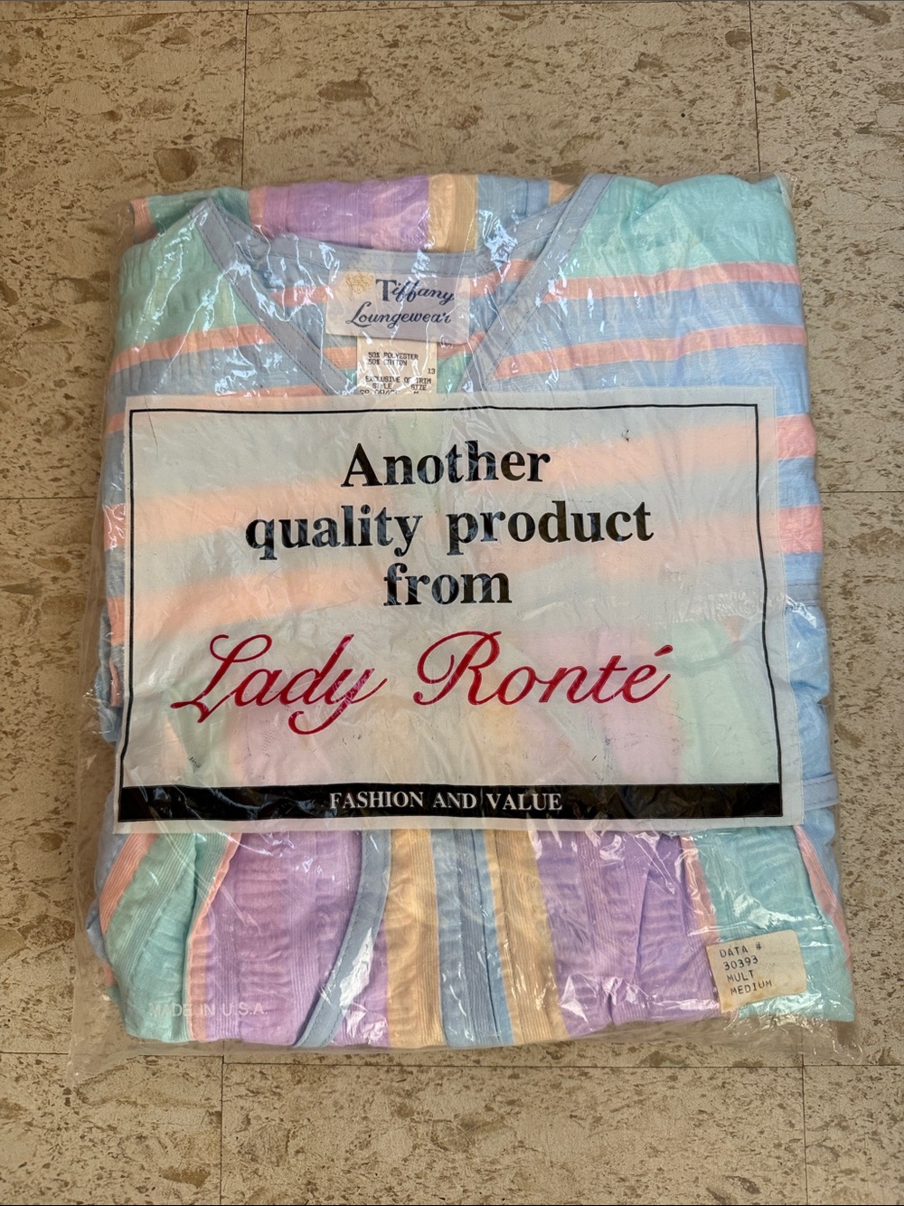 Vintage Lady Ronte Tiffany Loungewear NOS